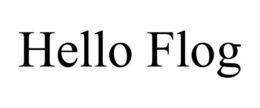 HELLO FLOG trademark