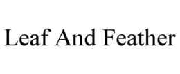 LEAF AND FEATHER trademark