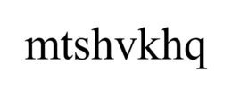 MTSHVKHQ trademark