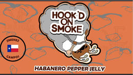 HOOK'D ON SMOKE HABANERO PEPPER JELLY JIMENEZ CAMPOS trademark