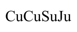 CUCUSUJU trademark