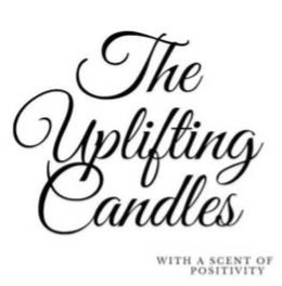 THE UPLIFTING CANDLES WITH A SCENT OF POSITIVITY trademark