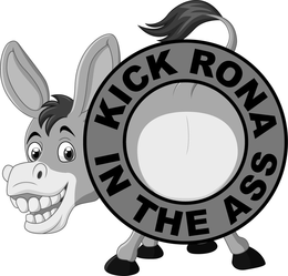 KICK RONA IN THE ASS trademark