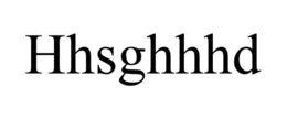 HHSGHHHD trademark