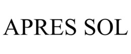 APRES SOL trademark