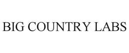 BIG COUNTRY LABS trademark