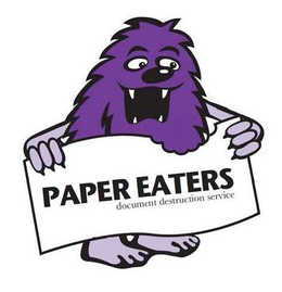 PAPER EATERS DOCUMENT DESTRUCTION SERVICE trademark