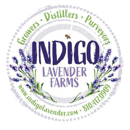INDIGO LAVENDER FARMS GROWERS · DISTILLERS · PURVEYORS WWW.INDIGOLAVENDER.COM 810-417-0909 trademark