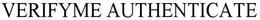 VERIFYME AUTHENTICATE trademark