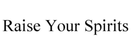 RAISE YOUR SPIRITS trademark