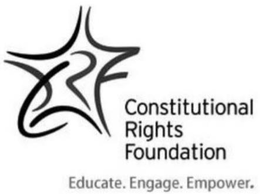 CRF CONSTITUTIONAL RIGHTS FOUNDATION EDUCATE. ENGAGE. EMPOWER. trademark