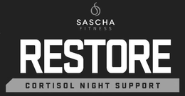 SASCHA FITNESS RESTORE CORTISOL NIGHT SUPPORT trademark