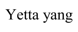 YETTA YANG trademark