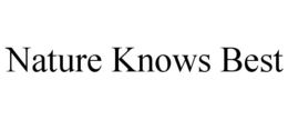 NATURE KNOWS BEST trademark