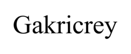 GAKRICREY trademark