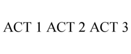 ACT 1 ACT 2 ACT 3 trademark