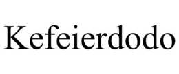 KEFEIERDODO trademark