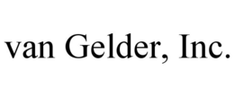 VAN GELDER, INC. trademark