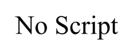 NO SCRIPT trademark