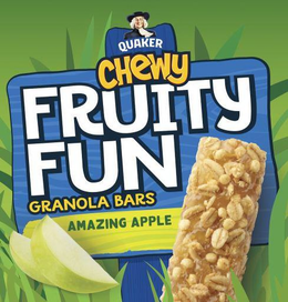 QUAKER CHEWY FRUITY FUN GRANOLA BARS AMAZING APPLE trademark