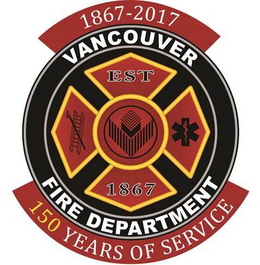 VANCOUVER FIRE DEPARTMENT EST 1867 1867-2017 150 YEARS OF SERVICE trademark