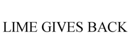 LIME GIVES BACK trademark