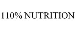 110% NUTRITION trademark