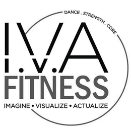 I.V.A FITNESS IMAGINE· VISUALIZE· ACTUALIZE DANCE STRENGTH CORE trademark