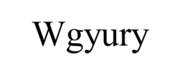 WGYURY trademark