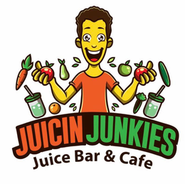 JUICIN JUNKIES JUICE BAR & CAFE trademark
