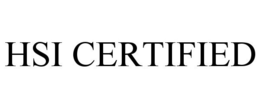 HSI CERTIFIED trademark