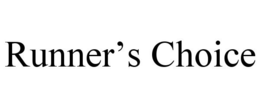 RUNNER'S CHOICE trademark