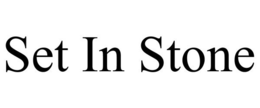 SET IN STONE trademark
