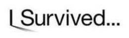 I SURVIVED... trademark