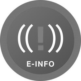 ((!)) E-INFO trademark