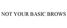 NOT YOUR BASIC BROWS trademark
