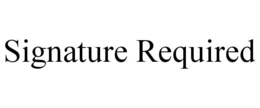 SIGNATURE REQUIRED trademark