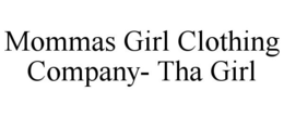 MOMMAS GIRL CLOTHING COMPANY- THA GIRL trademark