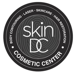 SKIN DC COSMETIC CENTER BODY CONTOURING LASER SKINCARE HAIR RESTORATION trademark