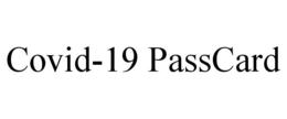 COVID-19 PASSCARD trademark