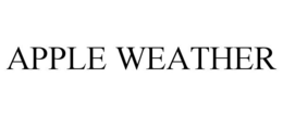 APPLE WEATHER trademark