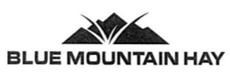 BLUE MOUNTAIN HAY trademark