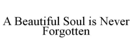 A BEAUTIFUL SOUL IS NEVER FORGOTTEN trademark