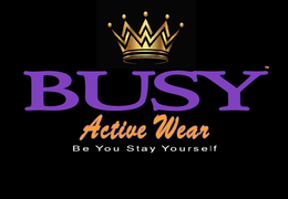 BUSY ACTIVE WEAR TM trademark
