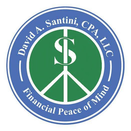 DAVID A. SANTINI, CPA, LLC FINANCIAL PEACE OF MIND trademark