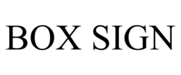 BOX SIGN trademark
