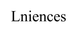 LNIENCES trademark