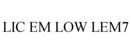 LIC EM LOW LEM7 trademark