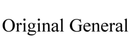 ORIGINAL GENERAL trademark