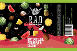 R.A.D REALLY AWESOME DRINKS! WATERMELON, PINEAPPLE, & COCONUT trademark